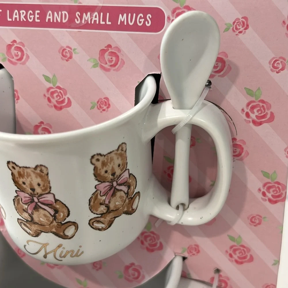 🧸Teddy Bear Mug Set with Spoon